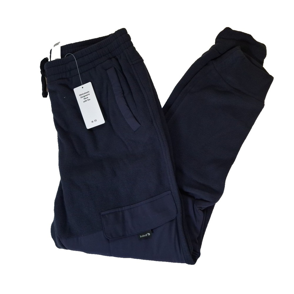 BALEAF Women's Polar Fleece Joggers – Navy Blue, Size S – Winter Warm Joggers